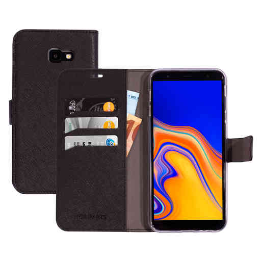 Mobiparts Saffiano Wallet Case Samsung Galaxy J4 Plus (2018) Black
