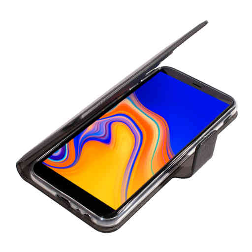 Mobiparts Saffiano Wallet Case Samsung Galaxy J4 Plus (2018) Black