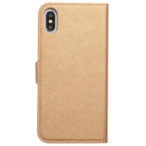 Mobiparts Saffiano Wallet Case Apple iPhone XS Max Copper