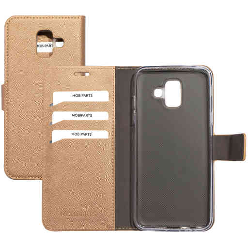 Mobiparts Saffiano Wallet Case Samsung Galaxy A6 (2018) Copper