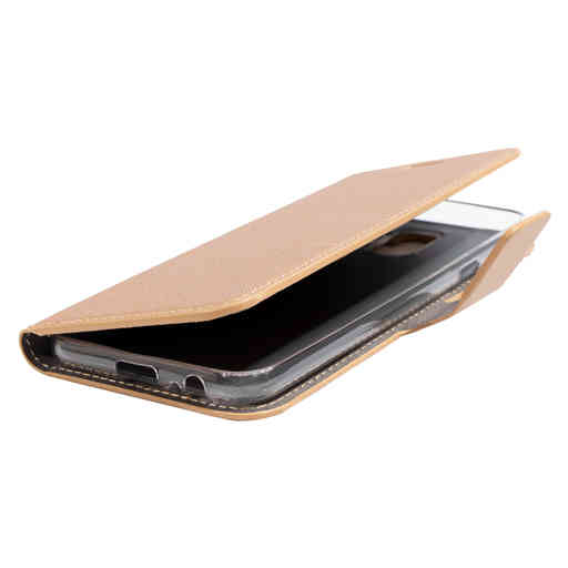 Mobiparts Saffiano Wallet Case Samsung Galaxy A6 (2018) Copper