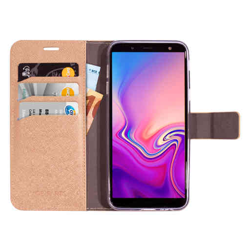 Mobiparts Saffiano Wallet Case Samsung Galaxy J6 (2018) Copper