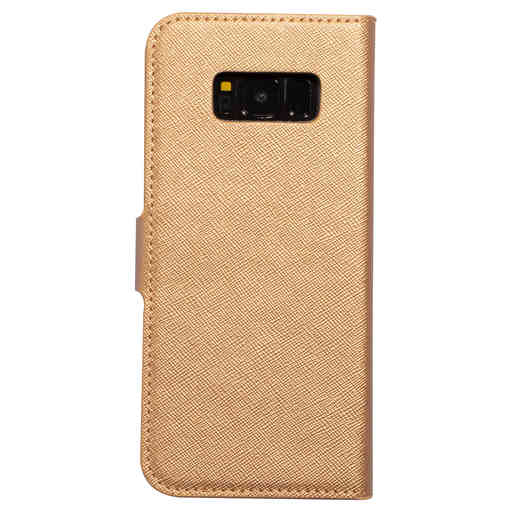 Mobiparts Saffiano Wallet Case Samsung Galaxy S8 Copper