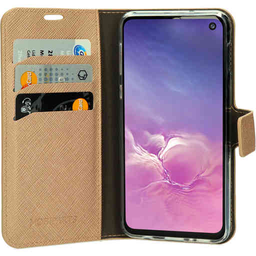 Mobiparts Saffiano Wallet Case Samsung Galaxy S10e  Copper