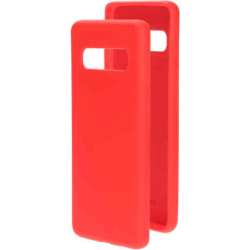 Mobiparts Silicone Cover Samsung Galaxy S10 Scarlet Red