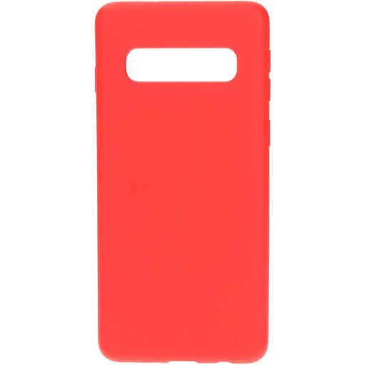 Mobiparts Silicone Cover Samsung Galaxy S10 Scarlet Red