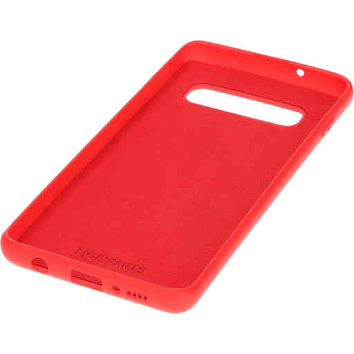 Mobiparts Silicone Cover Samsung Galaxy S10 Scarlet Red