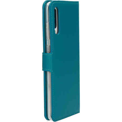 Mobiparts Saffiano Wallet Case Samsung Galaxy A70 Turquoise