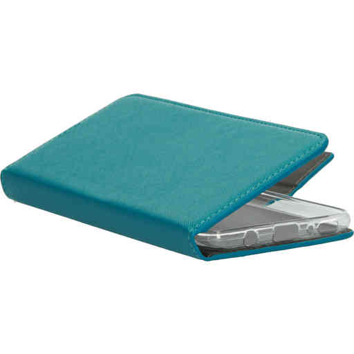 Mobiparts Saffiano Wallet Case Samsung Galaxy A70 Turquoise